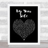 Jeff Scott Soto By Your Side Black Heart Song Lyric Wall Art Print