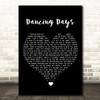 Led Zeppelin Dancing Days Black Heart Song Lyric Wall Art Print