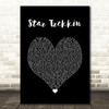 The Firm Star Trekkin Black Heart Song Lyric Wall Art Print