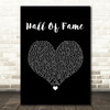 The Script Hall Of Fame Black Heart Song Lyric Wall Art Print