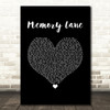 Bugzy Malone Memory Lane Black Heart Song Lyric Wall Art Print