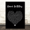 Jessie J Love Letter Black Heart Song Lyric Wall Art Print