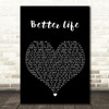 Keith Urban Better Life Black Heart Song Lyric Wall Art Print