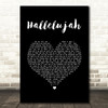 Ray Charles Hallelujah Black Heart Song Lyric Wall Art Print