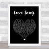 311 Love Song Black Heart Song Lyric Wall Art Print