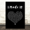 Fantasia Barrino I Made It Black Heart Song Lyric Wall Art Print