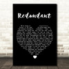 Green Day Redundant Black Heart Song Lyric Wall Art Print