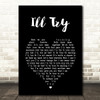 Alan Jackson I'll Try Black Heart Song Lyric Wall Art Print