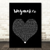 Michael W. Smith Waymaker Black Heart Song Lyric Wall Art Print