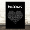 Green Day Outlaws Black Heart Song Lyric Wall Art Print