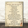 Barry Manilow Ready To Take A Chance Again Song Lyric Quote Print