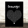 Pink Courage Black Heart Song Lyric Wall Art Print
