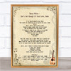 Barry White Can't Get Enough Of Your Love, Babe Song Lyric Quote Print