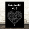 Deacon Blue Chocolate Girl Black Heart Song Lyric Print