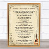 Bee Gees Don't Forget To Remember Song Lyric Quote Print