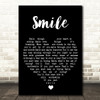 Frank Sinatra Smile Black Heart Song Lyric Wall Art Print