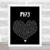 James Blunt 1973 Black Heart Song Lyric Wall Art Print