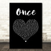 Liam Gallagher Once Black Heart Song Lyric Wall Art Print