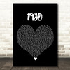 Rehab 1980 Black Heart Song Lyric Wall Art Print