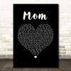 Garth Brooks Mom Black Heart Song Lyric Wall Art Print