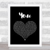 S Club 7 You Black Heart Song Lyric Wall Art Print