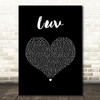 Tory Lanez Luv Black Heart Song Lyric Wall Art Print