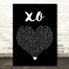 John Mayer XO Black Heart Song Lyric Wall Art Print