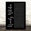 Panic! At The Disco Nearly Witches (Ever Since We Met...) Black Script Song Lyric Wall Art Print