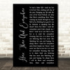 The Beatles Here, There And Everywhere Black Script Song Lyric Wall Art Print