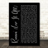 Naughty Boy Runnin' (Lose It All) Black Script Song Lyric Wall Art Print