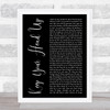 Ben Howard Keep Your Head Up Black Script Song Lyric Wall Art Print