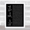 Extreme More Than Words Black Script Song Lyric Wall Art Print