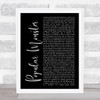 Falling In Reverse Popular Monster Black Script Song Lyric Wall Art Print