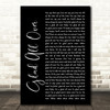 The Dave Clark Five Glad All Over Black Script Song Lyric Wall Art Print