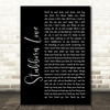 The Lumineers Stubborn Love Black Script Song Lyric Wall Art Print