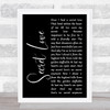 Doris Day Secret Love Black Script Song Lyric Wall Art Print