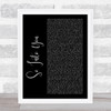 Fabolous ft. Ashanti So Into You Black Script Song Lyric Wall Art Print