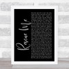 Marshmello Rescue Me Black Script Song Lyric Wall Art Print