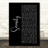 Godsmack Serenity Black Script Song Lyric Wall Art Print