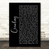 Linkin Park Crawling Black Script Song Lyric Wall Art Print