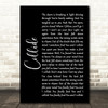 Howie Day Collide Black Script Song Lyric Wall Art Print