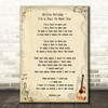 Billie Holiday I'm A Fool To Want You Song Lyric Quote Print