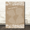 Candi Staton You've Got The Love Burlap & Lace Song Lyric Wall Art Print