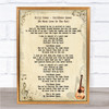 Billy Ocean Caribbean Queen (No More Love On The Run) Song Lyric Quote Print