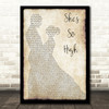 Tal Bachman She's So High Man Lady Dancing Song Lyric Wall Art Print