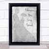 Vince Gill Whenever You Come Around Grey Man Lady Dancing Song Lyric Wall Art Print