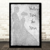 Bob Dylan Shelter From the Storm Grey Man Lady Dancing Song Lyric Wall Art Print