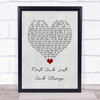 The Sisters Of Mercy First And Last And Always Grey Heart Song Lyric Wall Art Print