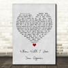 The Three Degrees When Will I See You Again Grey Heart Song Lyric Wall Art Print