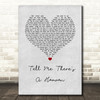 Chris Rea Tell Me There's A Heaven Grey Heart Song Lyric Wall Art Print